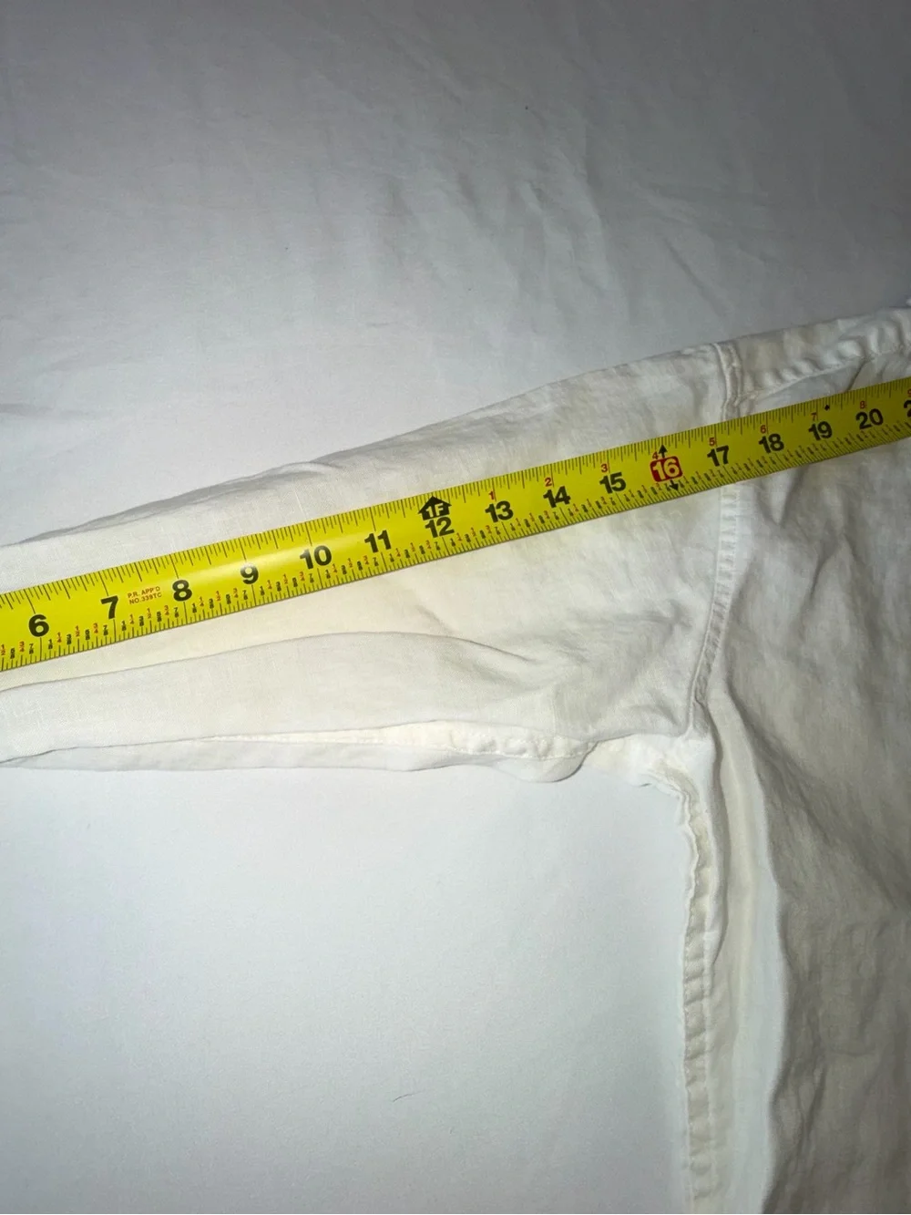 The Children's Place White Linen Button-Down LS Shirt Youth M. 0011